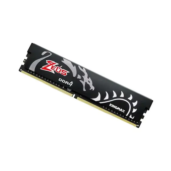 رم کامپیوتر 8 گیگابایت Kingmax GAMING ZEUS DRAGON مدل KM-LD4-3000-8GHS Kingmax Zeus Dragon DDR4 8GB 3000Mhz CL17 Single Channel Desktop RAM - 5