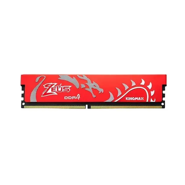رم کامپیوتر 8 گیگابایت Kingmax GAMING ZEUS DRAGON مدل KM-LD4-3000-8GHS Kingmax Zeus Dragon DDR4 8GB 3000Mhz CL17 Single Channel Desktop RAM - 2