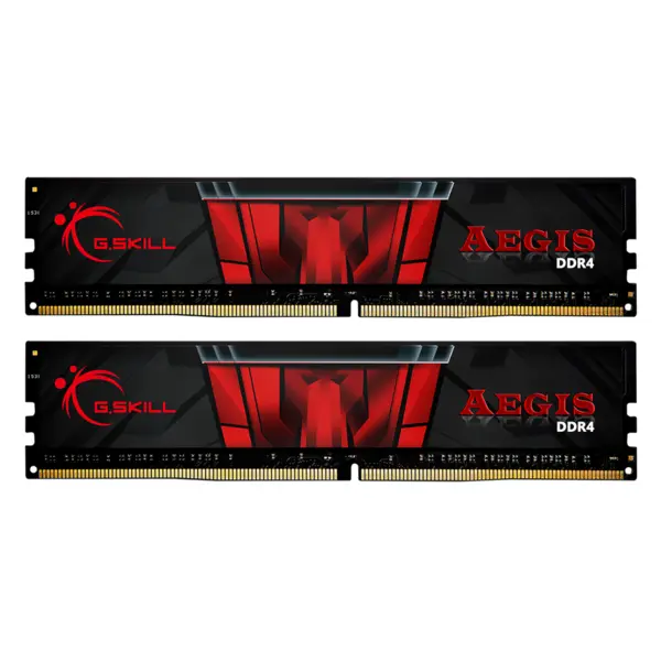 رم دوکاناله جی اسکیل سری AEGIS با حافظه 16 گیگابایت و فرکانس 3200 مگاهرتز G.SKILL Aegis DDR4 16GB 3200MHz CL16 Dual Channel Desktop Ram