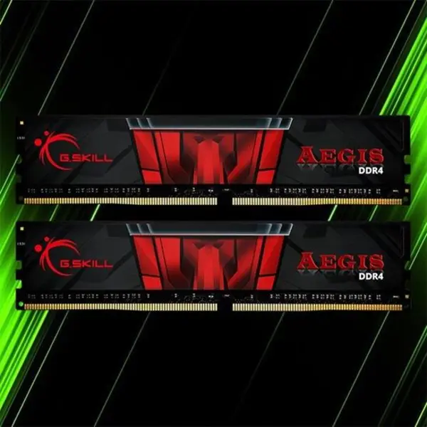 رم دوکاناله جی اسکیل سری AEGIS با حافظه 16 گیگابایت و فرکانس 3200 مگاهرتز G.SKILL Aegis DDR4 16GB 3200MHz CL16 Dual Channel Desktop Ram
