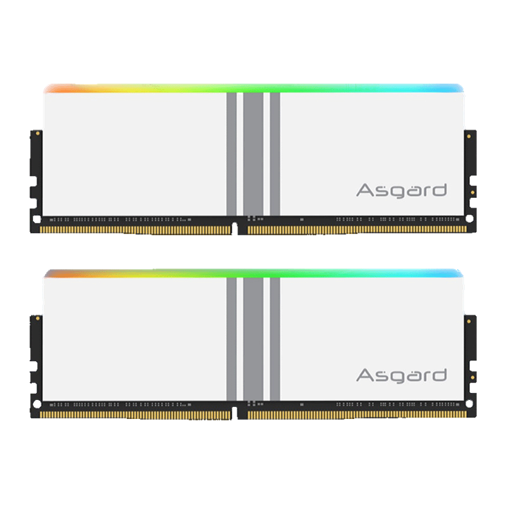 حافظه رم دسکتاپ دو کاناله آزگارد مدل Asgard Valkyrie RGB DDR4 32GB 3200MHz White