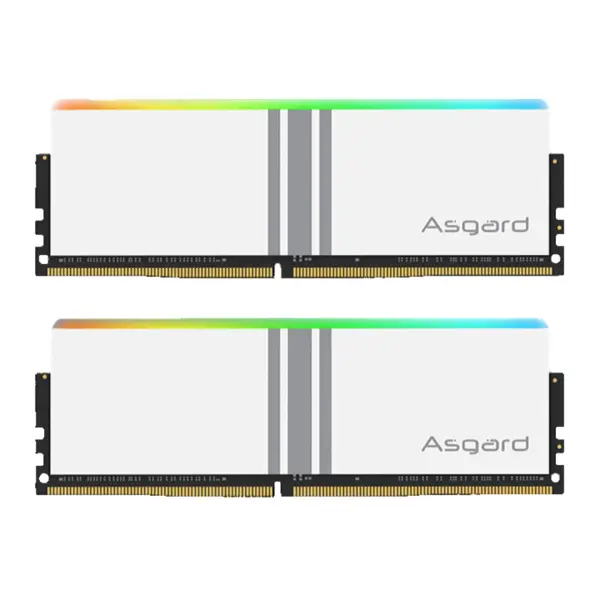 حافظه رم دسکتاپ دو کاناله آزگارد مدل Asgard Valkyrie RGB DDR4 32GB 3200MHz White