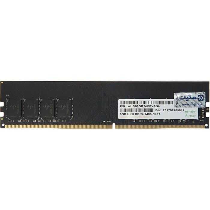 Apacer 8GB(1x8GB) DDR4 2400Mhz CL17 RAM