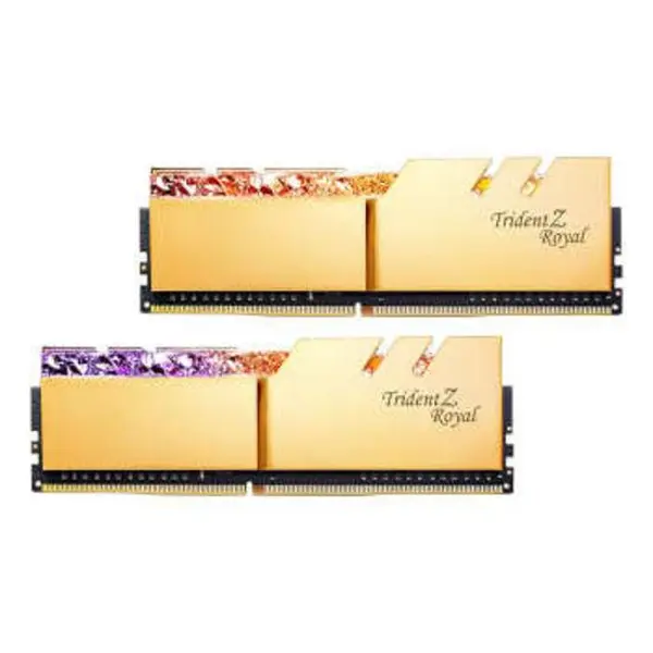 رم CL18 DDR4 جی اسکیل 64 گیگابایت 4000MHZ مدل TRIDENT Z ROYAL GOLD G.SKILL TridentZ Royal RG DDR4 64GB 4000MHz CL18 Dual Channel Desktop RAM - 3