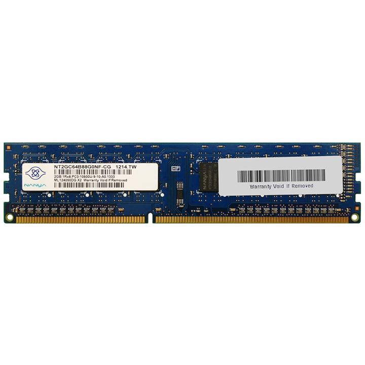 رم دسکتاپ DDR3 تک کاناله 1333 مگاهرتز CL9 نانیا مدل NT2GC64B88G0NF-CG ظرفیت 2 گیگابایت