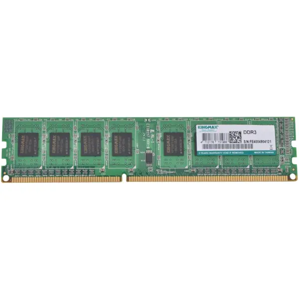 رم دسکتاپ DDR3 تک کاناله 1600 مگاهرتز کینگ مکس ظرفیت 8 گیگابایت Kingmax DDR3 1600MHz Single Channel Desktop RAM - 8GB - 4
