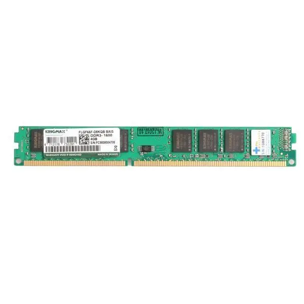 رم دسکتاپ DDR3 تک کاناله 1600 مگاهرتز کینگ مکس مدل FL GF65F-C8KJB CEEU ظرفیت 4 گیگابایت Kingmax FL GF65F-C8KJB CEEU DDR3 1600MHz Single Channel Desktop RAM- 4GB