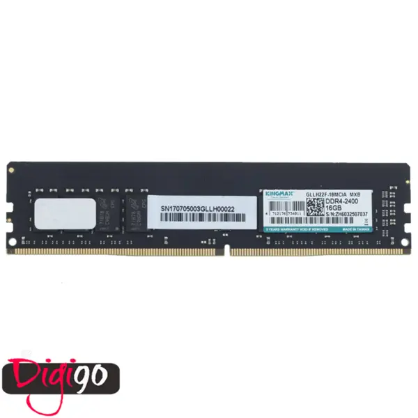 رم دسکتاپ DDR4 تک کاناله 2400 مگاهرتز کینگ مکس ظرفیت 16 گیگابایت Kingmax DDR4 2400MHz Singlel Channel Desktop RAM 16GB - 3