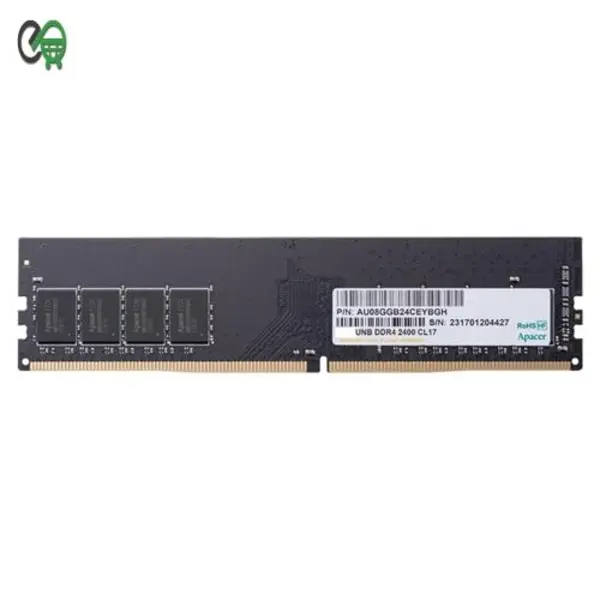رم دسکتاپ DDR4 تک کاناله 2400 مگاهرتز اپیسر ظرفیت 4 گیگابایت Apacer DDR4 2400MHz Single Channel Desktop RAM - 4GB - 2