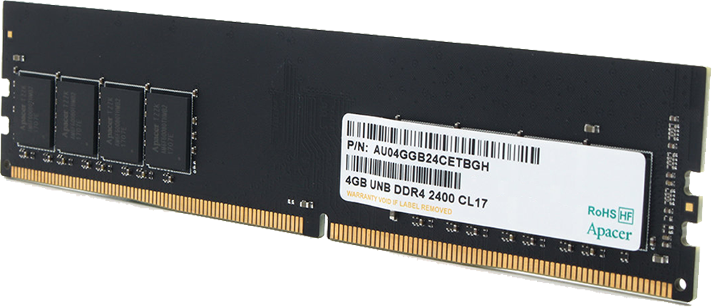 Apacer DDR4 2400MHz Single Channel Desktop RAM - 4GB