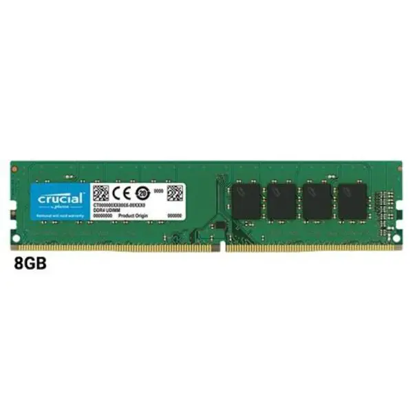 رم دسکتاپ DDR4 تک کاناله 2400 مگاهرتز کروشیال ظرفیت 8 گیگابایت Crucial DDR4 2400MHz Desktop RAM - 8GB - 2