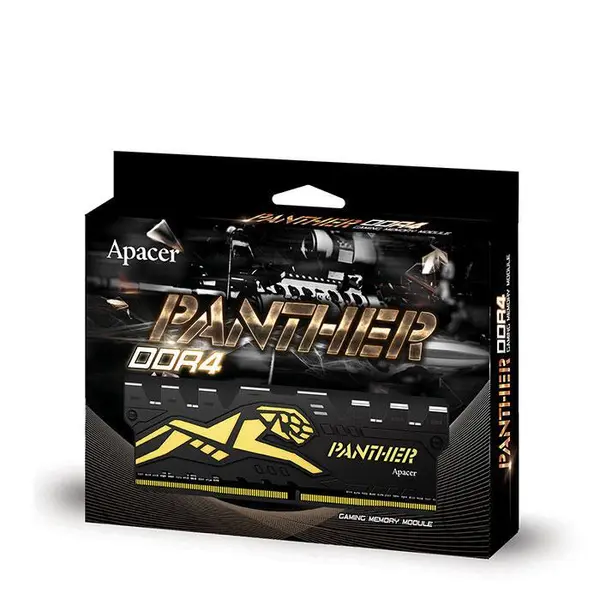رم دسکتاپ DDR4 تک کاناله 2400 مگاهرتز CL16 اپیسر مدل Panther ظرفیت 8 گیگابایت Apacer Panther DDR4 2400MHz CL16 Single Channel Desktop RAM - 8GB - 4