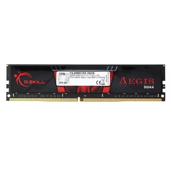 رم دسکتاپ DDR4 تک کاناله 2400 مگاهرتز CL17 جی اسکیل مدل AEGIS ظرفیت 8 گیگابایت G.SKILL AEGIS DDR4 2400MHz CL17 Single Channel Desktop RAM - 8GB