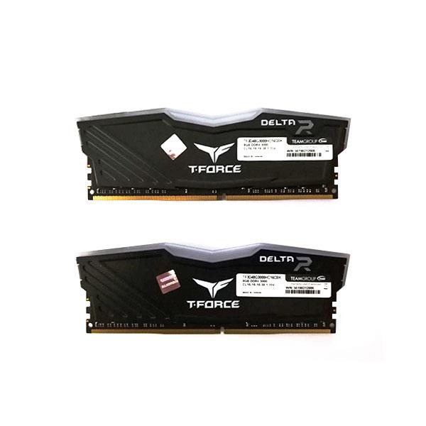 RAM: Team Group T-Force Delta TUF RGB 2×8GB=16GB DDR4 3000MHz CL16