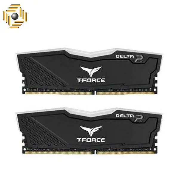 رم دسکتاپ DDR4 دو کاناله 3000 مگاهرتز CL16 تیم گروپ مدل T-Force Delta RGB ظرفیت 16 گیگابایت RAM: Team Group T-Force Delta TUF RGB 2×8GB=16GB DDR4 3000MHz CL16 - 3