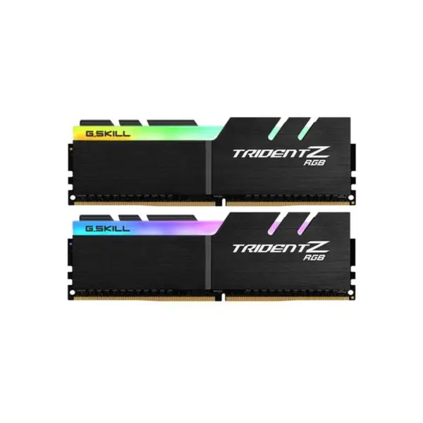 رم دسکتاپ DDR4 دو کاناله 3200 مگاهرتز CL16 جی اسکیل مدل Trident Z RGB ظرفیت 32 گیگابایت G.SKILL Trident Z RGB DDR4 3200Mhz CL16 Dual Channel Desktop RAM 32GB