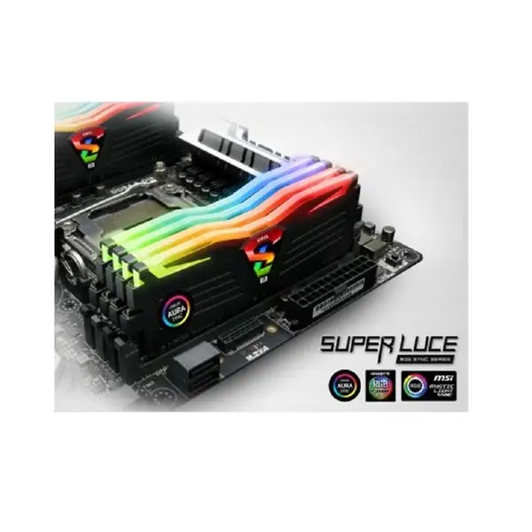 رم دسکتاپ DDR4 تک کاناله 3200 مگاهرتز CL16 گیل مدل SUPER LUCE RGB SYNC ظرفیت 16 گیگابایت - 3