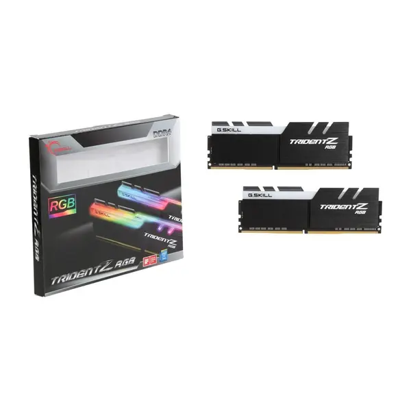 رم دسکتاپ DDR4 دو کاناله 3200 مگاهرتز CL16 جی اسکیل سری TRIDENT Z RGB ظرفیت 16 گیگابایت G.SKILL TRIDENT Z RGB DDR4 3200MHz CL16 Dual Channel Desktop RAM - 16GB