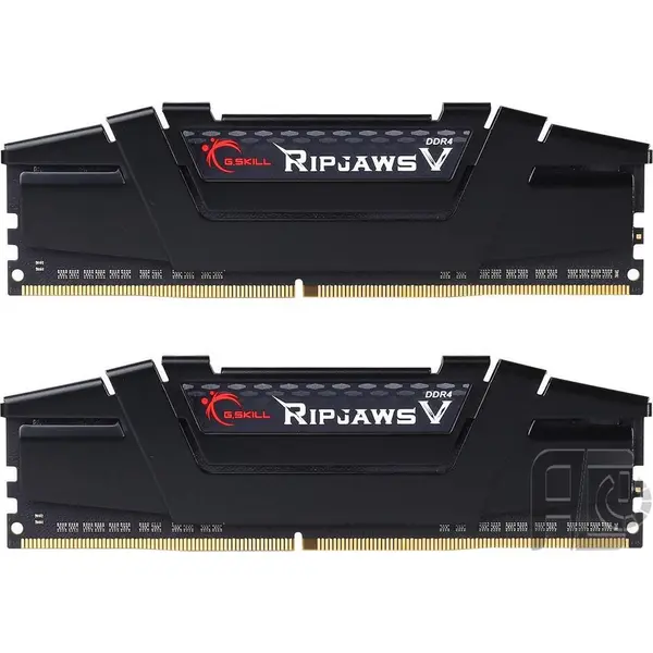 رم دسکتاپ DDR4 دو کاناله 3200 مگاهرتز CL16 جی اسکیل مدل Ripjaws V ظرفیت 32 گیگابایت G.SKILL RIPJAWS V DDR4 3200MHz CL16 Dual Channel Desktop RAM 32GB