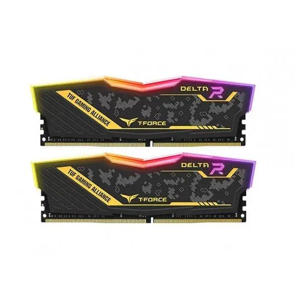 رم دسکتاپ DDR4 دو کاناله 3200 مگاهرتز  CL16 تیم گروپ مدل T-Force TUF Delta RGB ظرفیت 32 گیگابایت