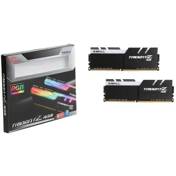 رم دسکتاپ DDR4 دو کاناله 3200 مگاهرتز CL16 جی اسکیل مدل Trident Z ظرفیت 16 گیگابایت G.SKILL Trident Z DDR4 3200MHz CL16 Dual Channel Desktop RAM - 16GB