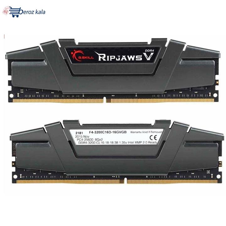 G.SKILL RIPJAWS V DDR4 3200MHz CL16 Dual Channel Desktop RAM 16GB