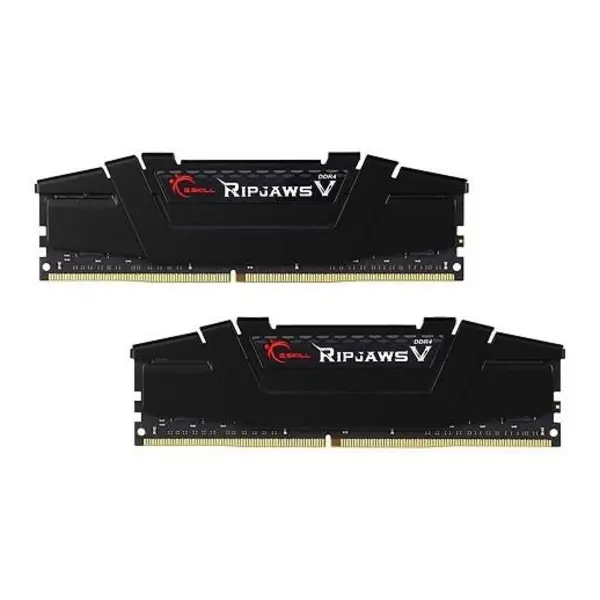 رم دسکتاپ DDR4 دو کاناله 3200 مگاهرتز CL16 جی اسکیل مدل Ripjaws V ظرفیت 32 گیگابایت G.SKILL RIPJAWS V DDR4 3200MHz CL16 Dual Channel Desktop RAM 32GB