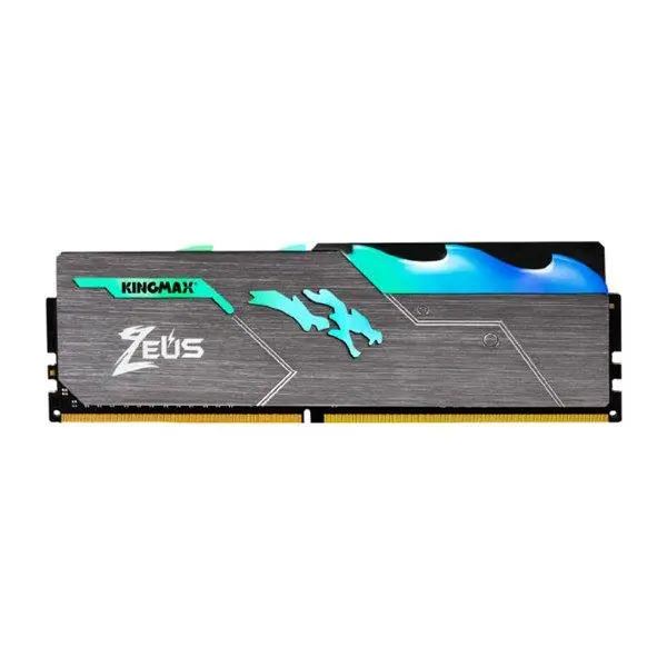 رم دسکتاپ DDR4 تک کاناله 3200 مگاهرتز CL17 کینگ مکس مدل Zeus Dragon RGB ظرفیت 8 گیگابایت Kingmax Zeus Dragon DDR4 8GB 3200Mhz CL17 Single Channel Desktop RAM - 3