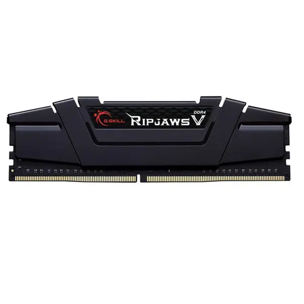 رم دسکتاپ DDR4 تک کاناله 3200 مگاهرتز CL16 جی اسکیل مدل Ripjaws V ظرفیت 32 گیگابایت G.SKILL RIPJAWS V DDR4 3200MHz CL16 single Channel Desktop RAM 32GB - 3