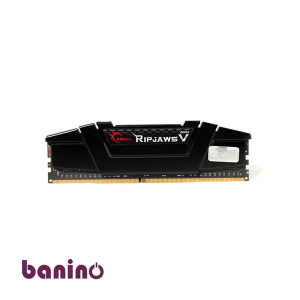 رم دسکتاپ DDR4 تک کاناله 3200 مگاهرتز CL16 جی اسکیل مدل Ripjaws V ظرفیت 32 گیگابایت G.SKILL RIPJAWS V DDR4 3200MHz CL16 single Channel Desktop RAM 32GB - 4