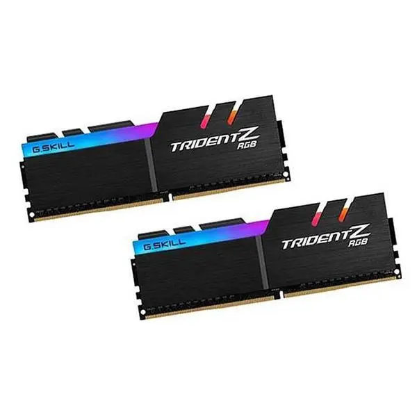 رم دسکتاپ DDR4 دو کاناله 3200 مگاهرتز CL16 جی اسکیل مدل Trident Z RGB ظرفیت 32 گیگابایت G.SKILL Trident Z RGB DDR4 3200Mhz CL16 Dual Channel Desktop RAM 32GB