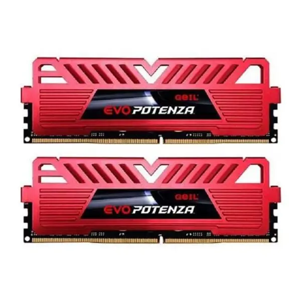 رم دسکتاپ DDR4/ دو کاناله 3200 مگاهرتز/ geil-CL16 /مدل Evo Potenza / ظرفیت 32 گیگابایت RAM: Geil EVO Potenza 2×16GB=32GB DDR4 3200MHz CL16 - 3