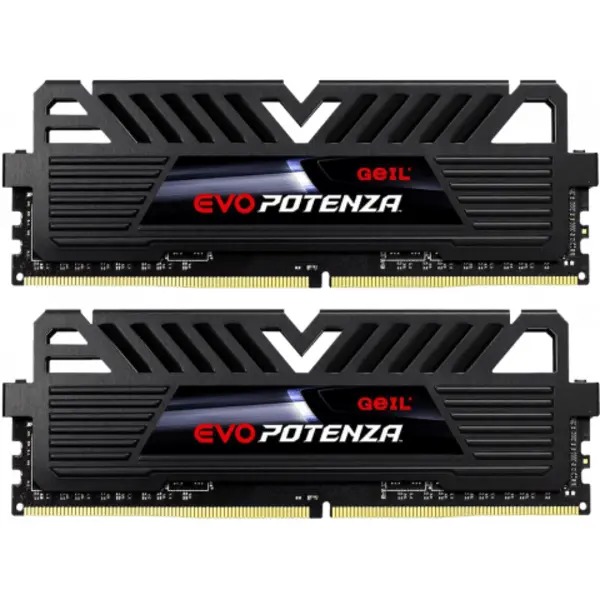 رم دسکتاپ DDR4/ دو کاناله 3200 مگاهرتز/ geil-CL16 /مدل Evo Potenza / ظرفیت 32 گیگابایت RAM: Geil EVO Potenza 2×16GB=32GB DDR4 3200MHz CL16 - 2