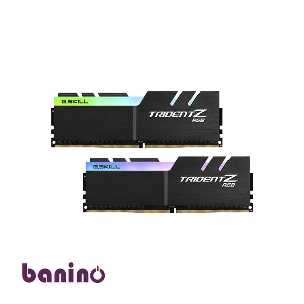 رم دسکتاپ DDR4 دو کاناله 3600 مگاهرتز CL18 جی اسکیل مدل Trident Z RGB ظرفیت 32 گیگابایت G.SKILL Trident Z RGB DDR4 3600Mhz CL18 Dual Channel Desktop RAM 32GB