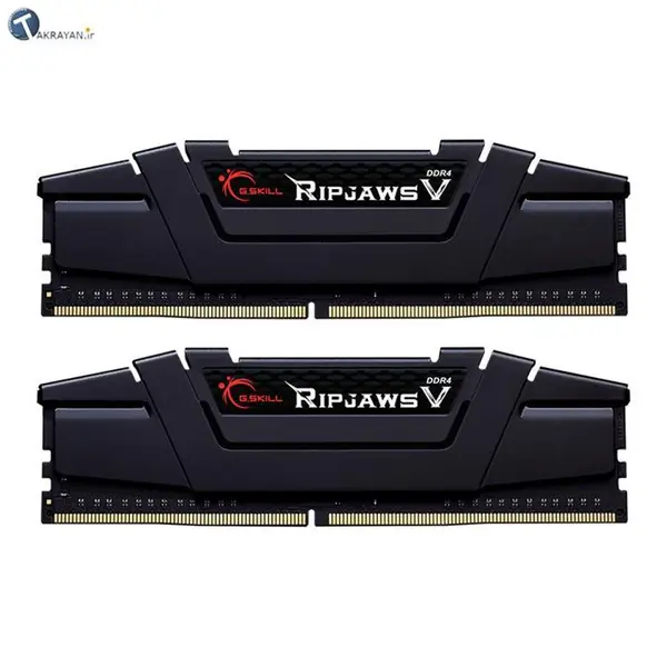 رم دسکتاپ DDR4 دو کاناله G-Skill Ripjaws V 16GB 4000Mhz CL18 RAM: GSkill Ripjaws V 2×8GB=16GB DDR4 4000MHz CL18