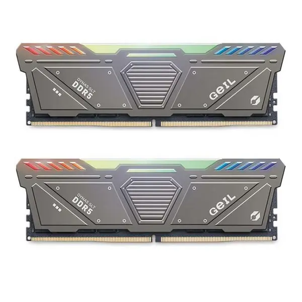 رم گیل دسکتاپ DDR5 32GB دو کاناله 5200 CL34 POLARIS RGB Ram Geil 32GB POLARIS RGB DDR5 5200Mhz CL34 Dual - 2
