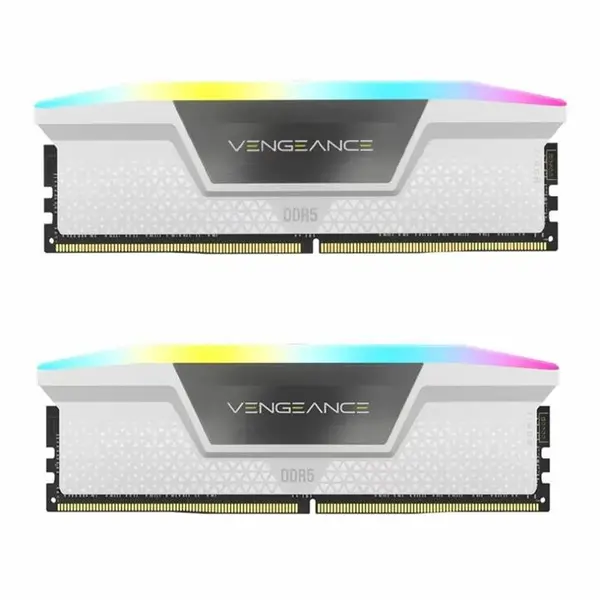 رم کامپیوتر DDR5 دو کاناله 5200 مگاهرتز CL40 کورسیر مدل VENGEANCE RGB ظرفیت 2×1632 گیگابایت corsair VENGEANCE RGB PRO Black DDR4 32GB 5200MHz CL40 Dual Channel Ram