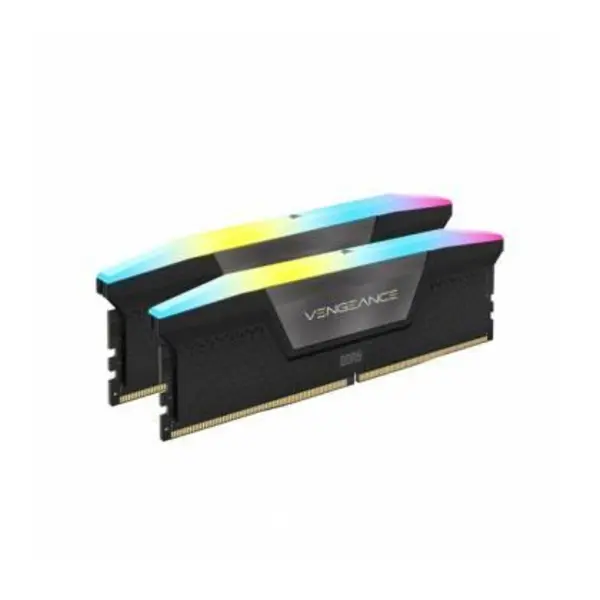 رم کامپیوتر DDR5 دو کاناله 5200 مگاهرتز CL40 کورسیر مدل VENGEANCE RGB ظرفیت 2×1632 گیگابایت corsair VENGEANCE RGB PRO Black DDR4 32GB 5200MHz CL40 Dual Channel Ram
