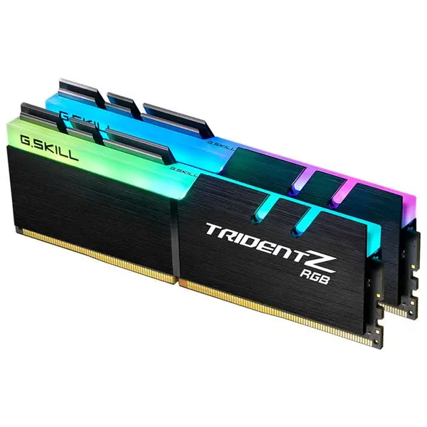 رم دسکتاپ DDR5 دو کاناله 6000 مگاهرتز CL30 جی اسکیل سری TRIDENT Z RGB ظرفیت 64 گیگابایت Ram G.Skill 64GB TRIDENT Z RGB CL30 DDR5 6000Mhz Dual