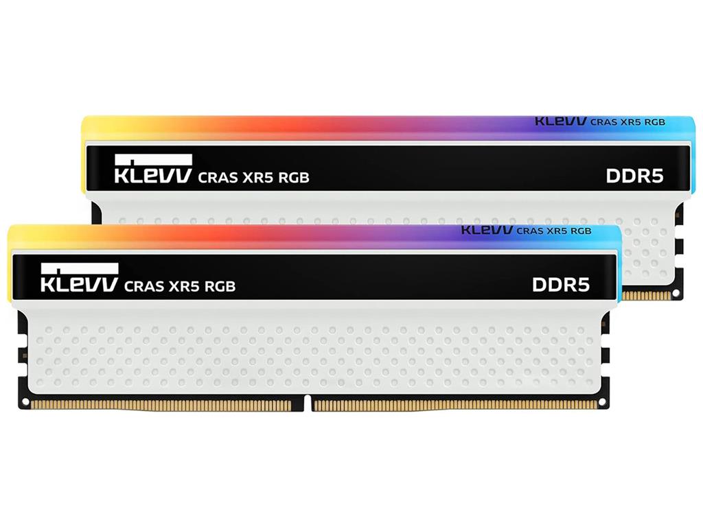 رم دسکتاپ DDR5 کلو 6200MHz مدل KLEVV CRAS XR5 RGB ظرفیت 2×16 گیگابایت
