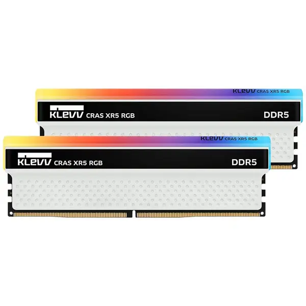 رم دسکتاپ DDR5 کلو 6200MHz مدل KLEVV CRAS XR5 RGB ظرفیت 2×16 گیگابایت