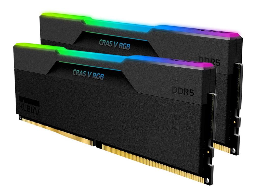 رم دسکتاپ DDR5 کلو 6400MHz مدل KLEVV CRAS V RGB ظرفیت 2×16 گیگابایت