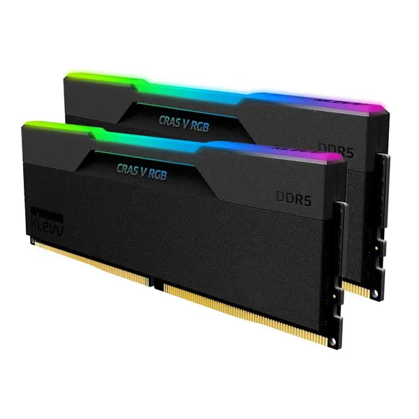 رم دسکتاپ DDR5 کلو 6400MHz مدل KLEVV CRAS V RGB ظرفیت 2×16 گیگابایت