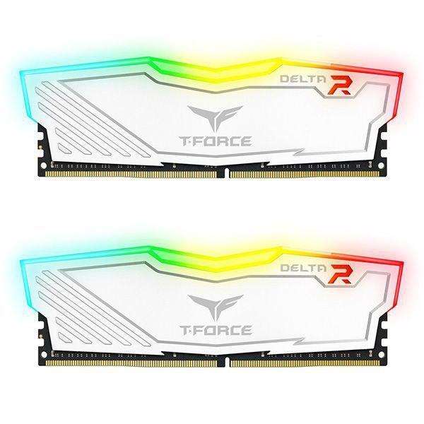 RAM TEAM GROUP 32G DUAL(16*2)6400 DELTA DDR5 RGB WHITE CL40