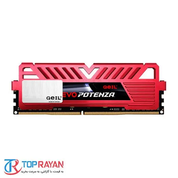 رم کامپیوتر ژل سری EVO POTENZA با حافظه ۱۶ گیگابایت و فرکانس ۳۰۰۰ مگاهرتز Geil EVO POTENZA DDR4 16GB 3000MHz CL16 Single Channel Desktop RAM - 5