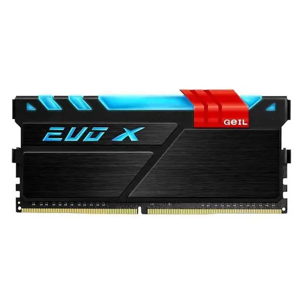 حافظه رم کامپیوتر گیل EVO X DDR4 RGB 4GB 2400Mhz CL16 Single Channel RAM: Geil EVO X 4GB DDR4 2400MHz CL16 - 3