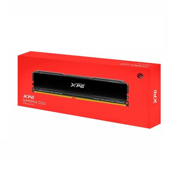 رم دسکتاپ تک کاناله ای دیتا مدل GAMMIX D20 DDR4 CL18 حافظه 8 گیگابایت فرکانس 3600 مگاهرتز Adata GAMMIX D20 DDR4 8GB 3600MHz CL18 Single Channel Desktop RAM - 4