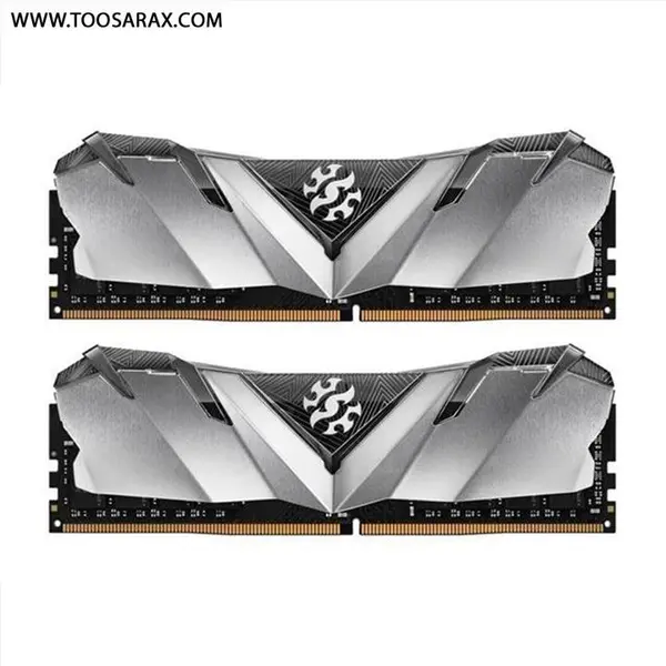 رم دسکتاپ ای دیتا مدل GAMMIX D30 دو کاناله DDR4 فرکانس 3600 مگاهرتز حافظه 16 گیگابایت RAM: AData XPG Gammix D30 2×8GB=16GB DDR4 3600MHz CL17 - 4
