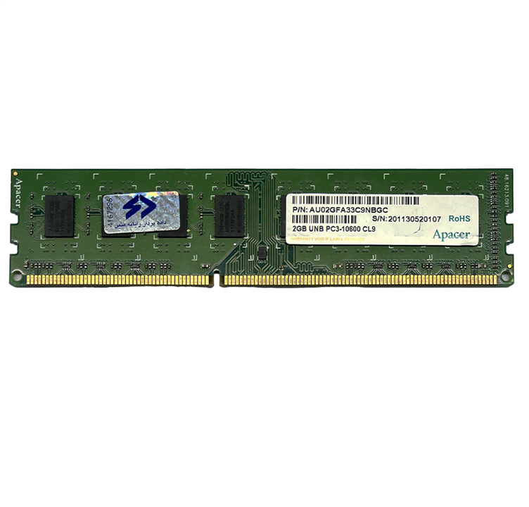 رم کامپیوتر RAM APACER 2GB 1333 DDR3 STOCK