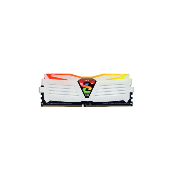 رم کامپیوتر ژل سری Super Luce RGB Lite با حافظه 8 گیگابایت و فرکانس 2400 مگاهرتز GEIL Super Luce RGB Lite DDR4 8GB 2400MHz CL16 Single Channel Desktop RAM - 2